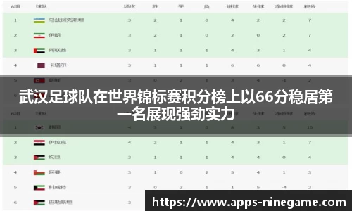 武汉足球队在世界锦标赛积分榜上以66分稳居第一名展现强劲实力